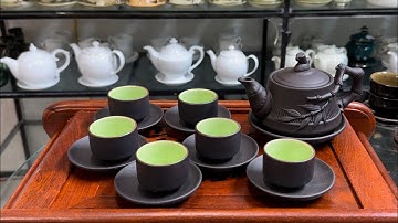 BỘ ẤM CHÉN GỐM MỘC BÁT TRÀNG LOẠI 250ml