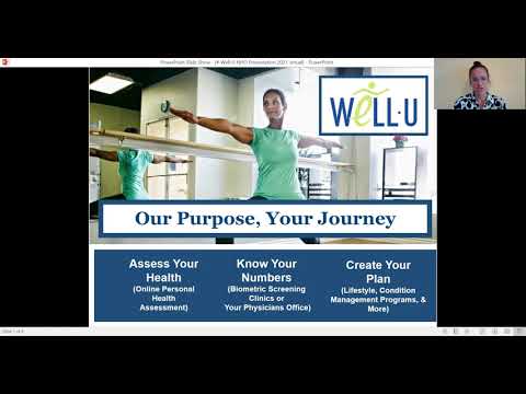 University of Rochester Well-U Program Overview