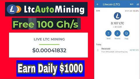 New Free Litecoin Cloud Mining Website. 100Gh/s Free.New Mining Website.Ltcautomining Real Site