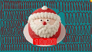 10 Minute Santa Claus Cake on Christmas Countdown Timer 🎅