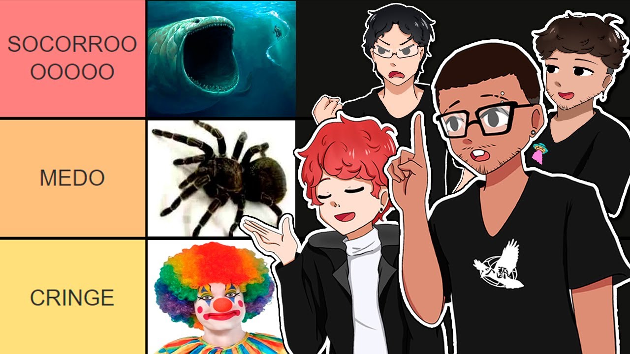TIER LIST de MEDOS e FOBIAS (ft. Scott, Dri e Tiba)