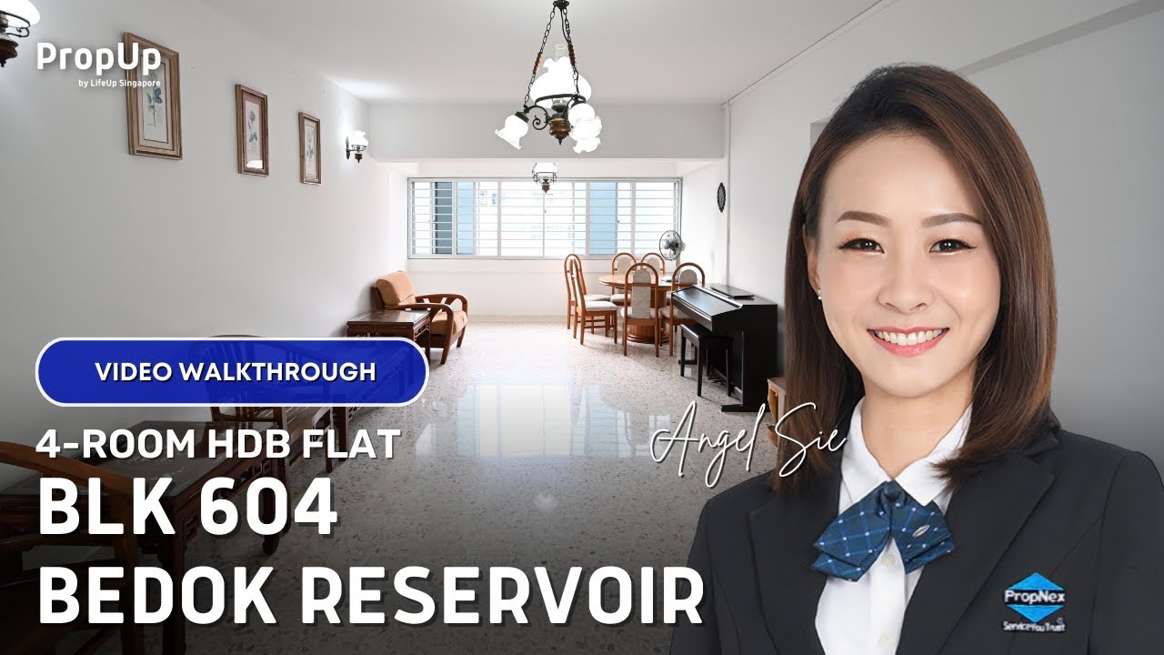 Blk 604 Bedok Reservoir 4Room Flat Video Walkthrough YouTube