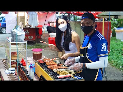 MUKBANG KEDAI LOKCING MALAYSIA!!- Sate Ikan, Sandwich Ayam, Sosej Pulut, Sosej Tomyam, Pulut Sotong