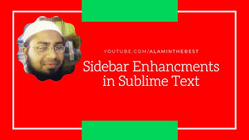Sidebar Enhancements For Sublime text 3 #Sublime #AlaminTheBest