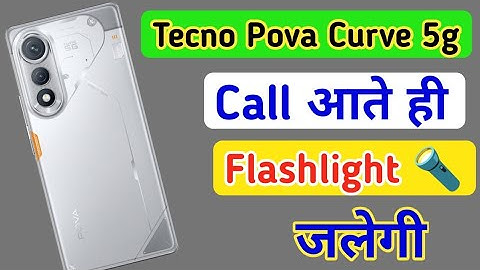 Tecno pova curve 5g notification light on/off kaise karen,incoming call flashlight setting Tecno