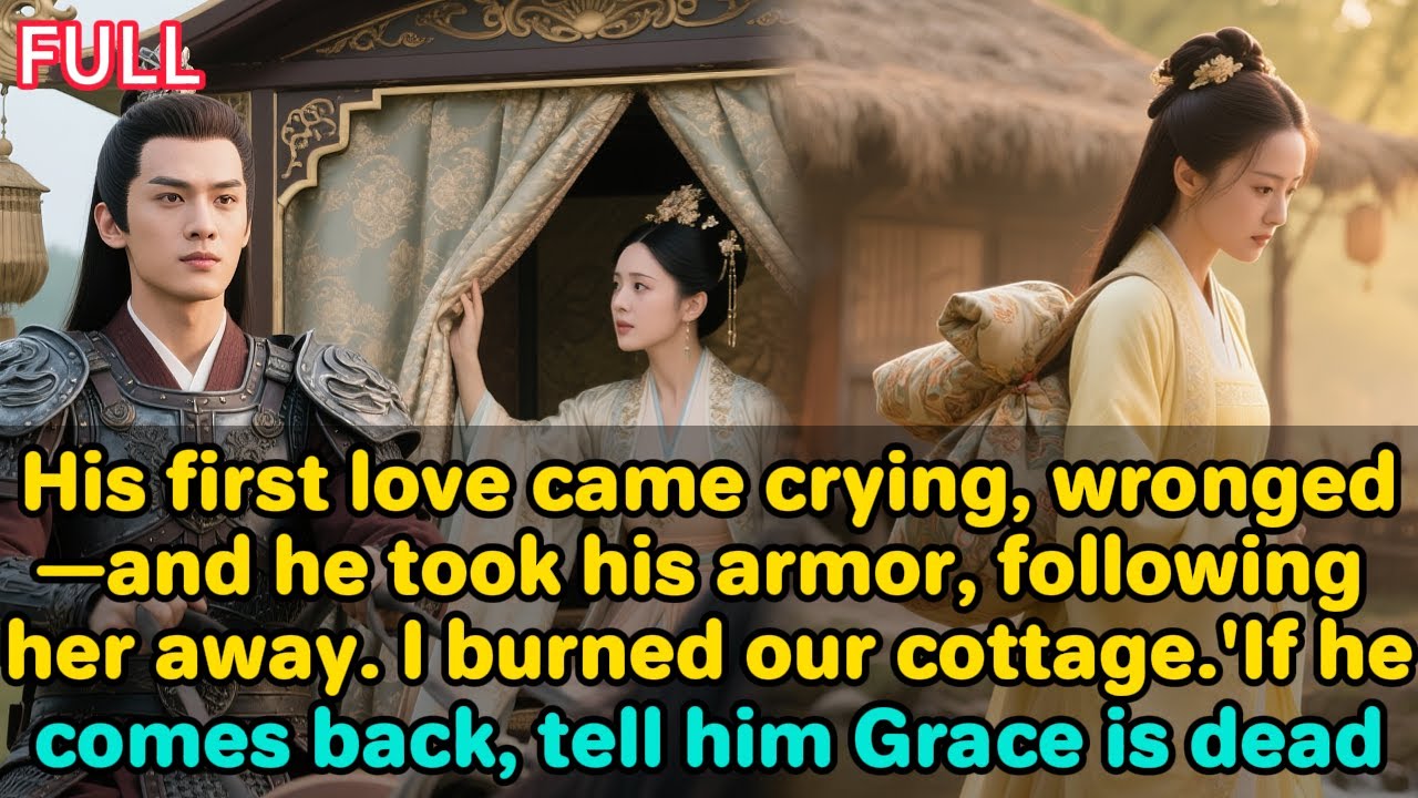 His first love came crying, wronged—and he took his armor, following her away. I burned our cottage.