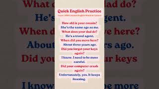 Common Words & Real Conversations #learnenglish #englishpractice #englishshorts