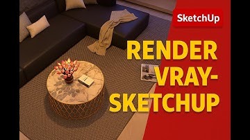 Render Vray - Sketchup - Phòng Khách