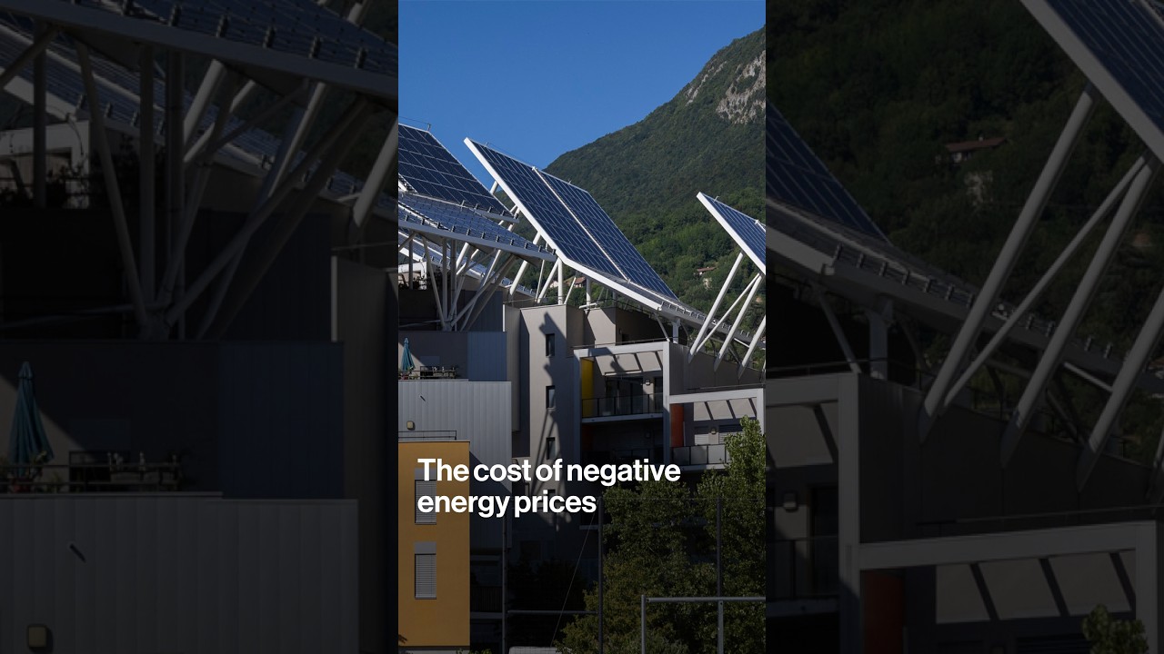 The cost of negative energy prices#shorts #energy #solar #wind #markets