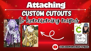 Attaching CUTOUTS to HOMECOMING mums #homecomingmums #texashomecoming