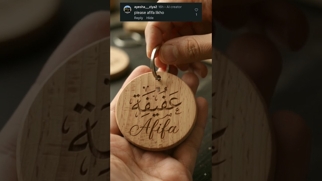 Afifa name Arabic calligraphy 🌸#viral #shorts #humaira #keychain