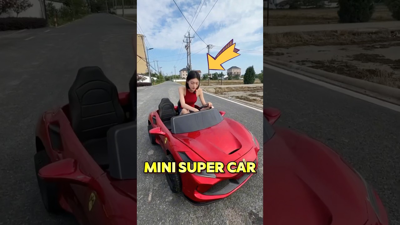 She bought mini super car