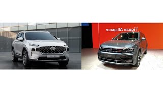 2021 Hyundai Santa Fe VS 2020 Tiguan Allspace | Best Rivals 7 Seater SUV