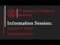 Cornell University SC Johnson College of Business Info Session Part 2: Hotel School