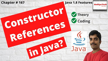 # 167 Constructor References in Java | Java 8 constructor method references | java |java8|RedSysTech