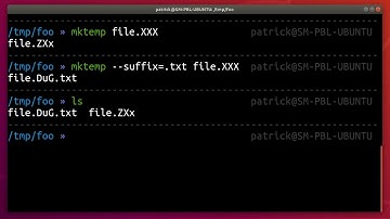 Create temp files and directories with mktemp in Linux