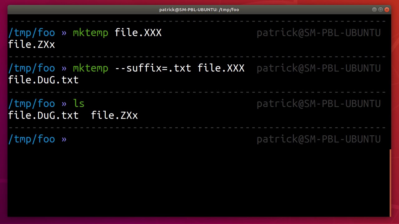 Create Temp Files And Directories With Mktemp In Linux YouTube