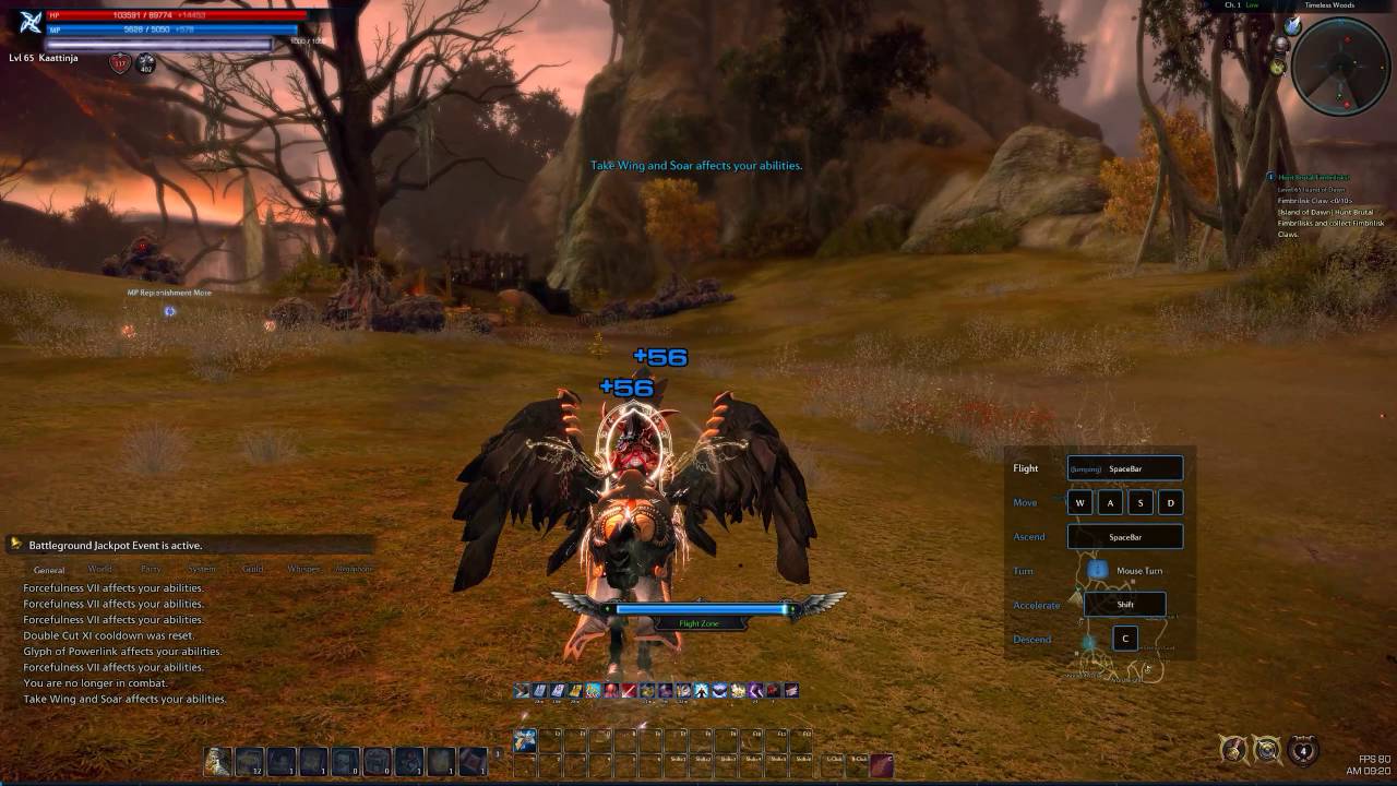 Tera (New Class) lvl 65 Ninja Gameplay +12 Dreadnaught