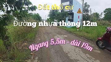 Bán đất thổ cư tại Củ Chi giá 1,35 tỷ/96m2. đường nhựa 12m thông. Ngang 5,5m - dài 19m.
