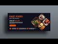 Photoshop tutorial  food web banner design