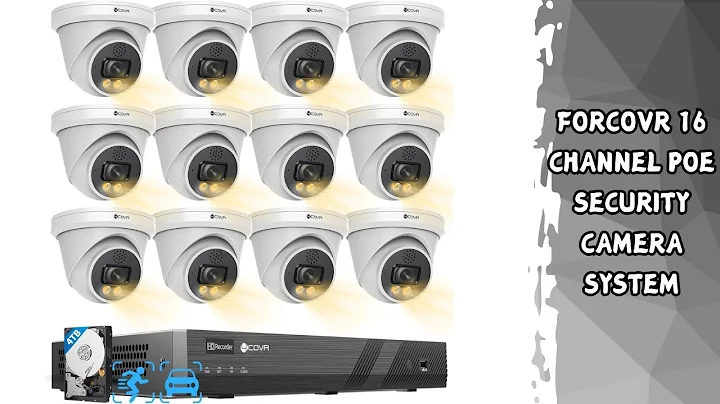 Forcovr 16 Channel PoE Security Camera System - Smart AI Detection & Energy Efficient Night Vision