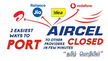 2 Easiest Ways to Port Aircel to Other Networks in few Minutes | Live Tech Tamil