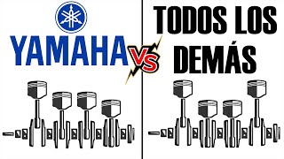 CROSSPLANE 4 en línea EXPLICADO - Diferencias de la YAMAHA R1 con todos los demás CUATRO EN LÍNEA