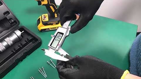 Sigma #BR316 blind rivet drill adapter, set up to 4.8 MM - 3/16” stainless steel pop rivet