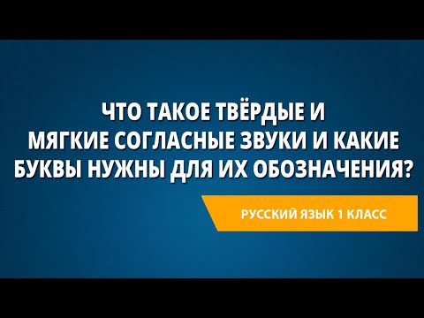 Что такое твёрдые и мягкие согласные звуки и какие буквы нужны для их обозначения?