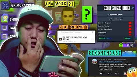 HIDE ONLINE MOD MENU 4.7.1 !! - SUBSCRIBER RECOMMENDATION WORK OR NOT ?!