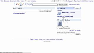 Groups Overview: Google Apps Premier Edition