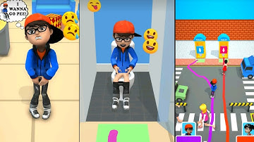 ✅RUSH RUN (NEED TO PEE) - FULL GAMEPLAY WALKTHROUGH ANDROID MOBILE (ALL LEVELS)🔥 I WANNA GO PEE😂🤣