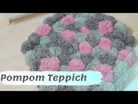 Video: Wie befestigt man Pompons an einem Teppich?