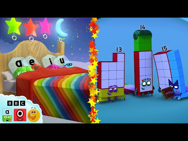 😴 Sleep Tight Numberblocks and Alphablocks | Learn to Read and Count ...
