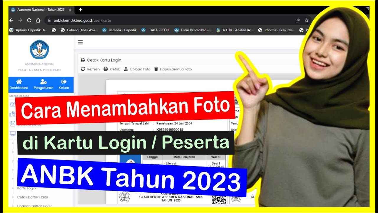 Cara Menambahkan Foto Di Kartu Peserta ANBK Tahun 2023 YouTube Cara menambahkan foto di kartu peserta anbk tahun 2023 youtube