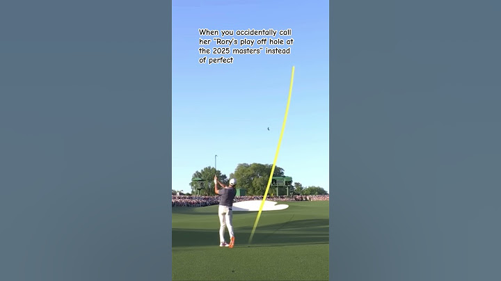 Rory’s playoff hole at the 2025 masters #rorymcllroy #masters #fypシ゚viral