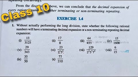 Class 10 Exercise 1.4 Real Numbers (Mathematics) | NCERT Solution CBSE | Chapter 1 | Rajmith Study