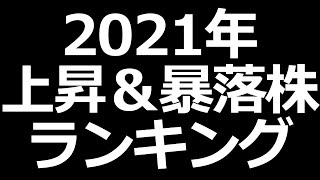 2021年の暴落した株、上昇した株ランキングTOP10