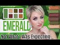 BH COSMETICS EMERALD PALETTE FOR MAY 2021 | 2 LOOKS + SWATCHES