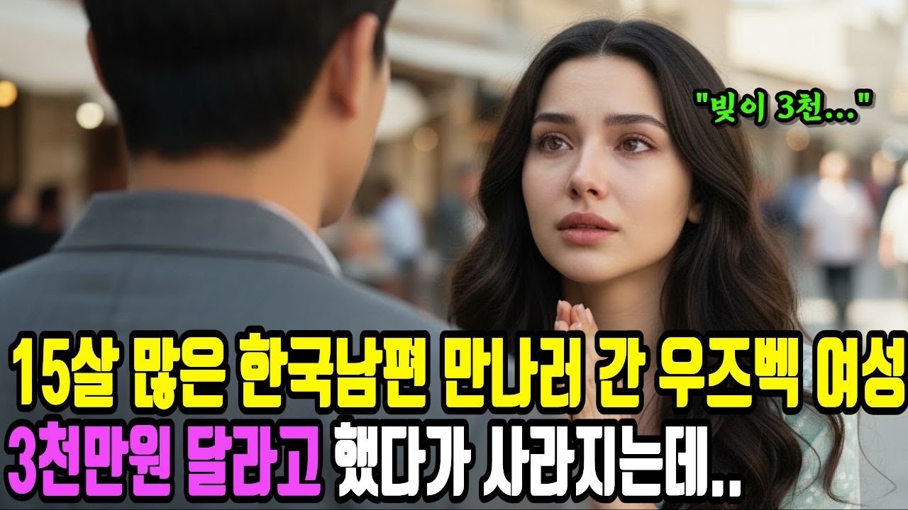 [해외감동사연] 15살 많은 한국남편 만나러 간 우즈베키스탄 여성, 3천만원 달라고 했다가 한국남편 실종에 충격상황 해외반응