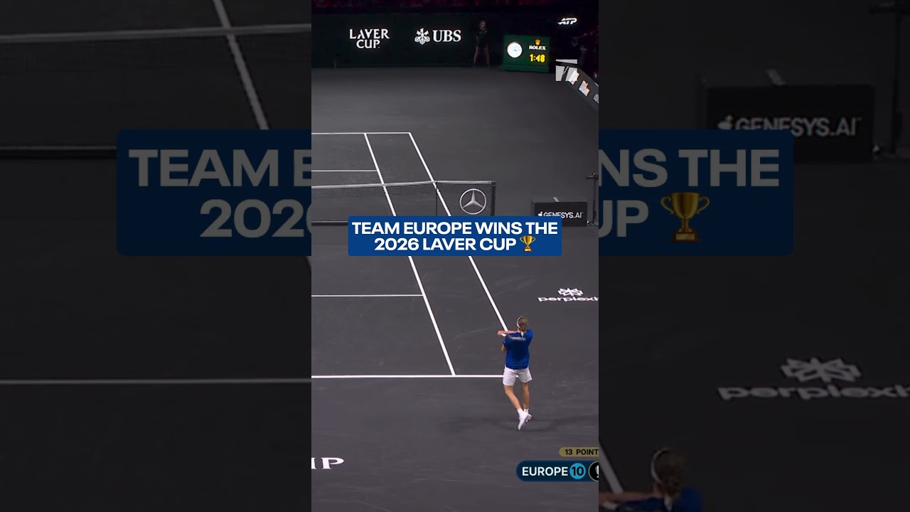 Team Europe wins the 2026 Laver Cup 💙 #lavercup #tennis #champions