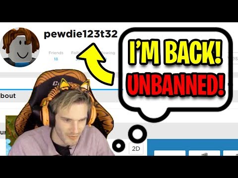 Roblox Unbanned Pewdiepie What Happened Youtube - heres why pewdiepie was banned from roblox dexerto