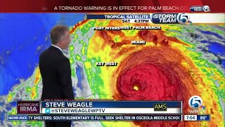 7 p.m. update: Category 3 Hurricane Irma's winds remain at 125 mph
