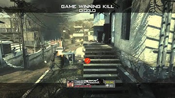 Mw3 epic final kill cam throwing knife kill 360 jump shot