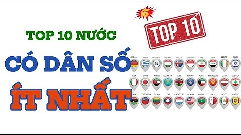 TOP 10 QUỐC GIA có dân số ÍT nhất thế giới #danso #thếgiới