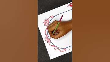 New Design for 2025/Boder and corner design for students project and practical khata design/#reels