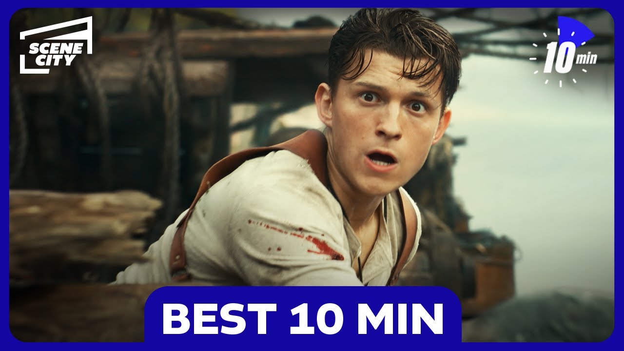 Uncharted - First 10 Minutes  Jump in the action with Tom Holland and  check out the first 10 minutes of #UnchartedMovie! Find out what happens  next on Digital April 26 and