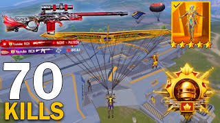 70 KILLS!🔥 IN 2 MATCHES FASTEST GAME PLAY with\/ PHARAOH X-SUIT 😍 Pubg Mobile