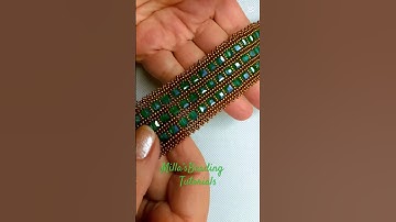 Full video tutorial available on my YouTube channel 💎 #beadingtutorial  #artesanato @beebeecraft