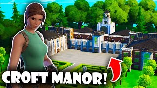 I Built Lara Croft’s Mansion in Fortnite in 4 hours!